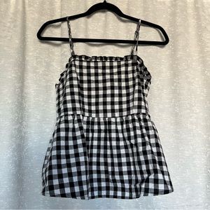 Eyeshadow Checkered Tank Top